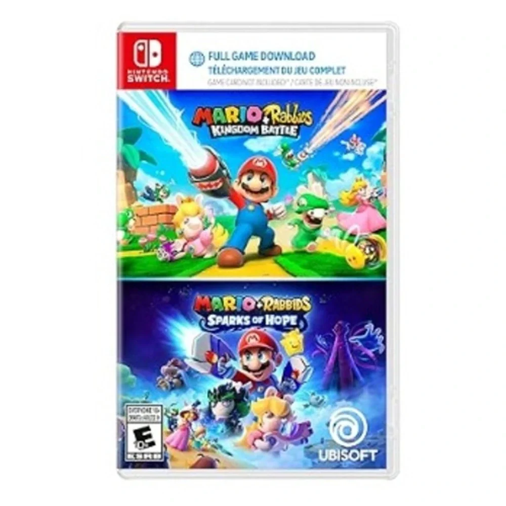Mario Rabbids Dual Pack Kingdom Battle Sparks of Hope Nintendo Switch Game - NEW